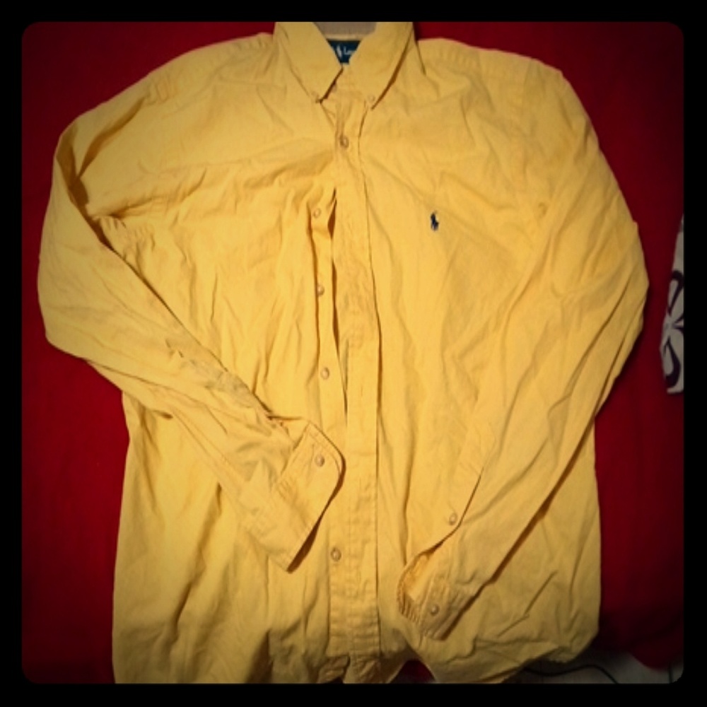 Yellow Polo long sleeve XL